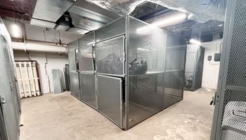 a large room with stainless steel doors in it at The Commonwealth Building, Pittsburgh, 15222